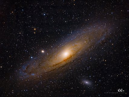 The Andromeda Galaxy, photographed from San Jose, California.