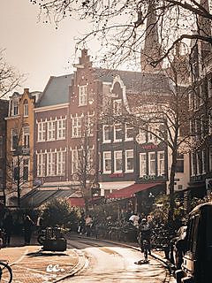 A view in Amsterdam.