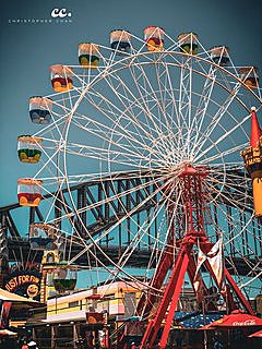 Luna Park on Sydney Harbour, Australia.